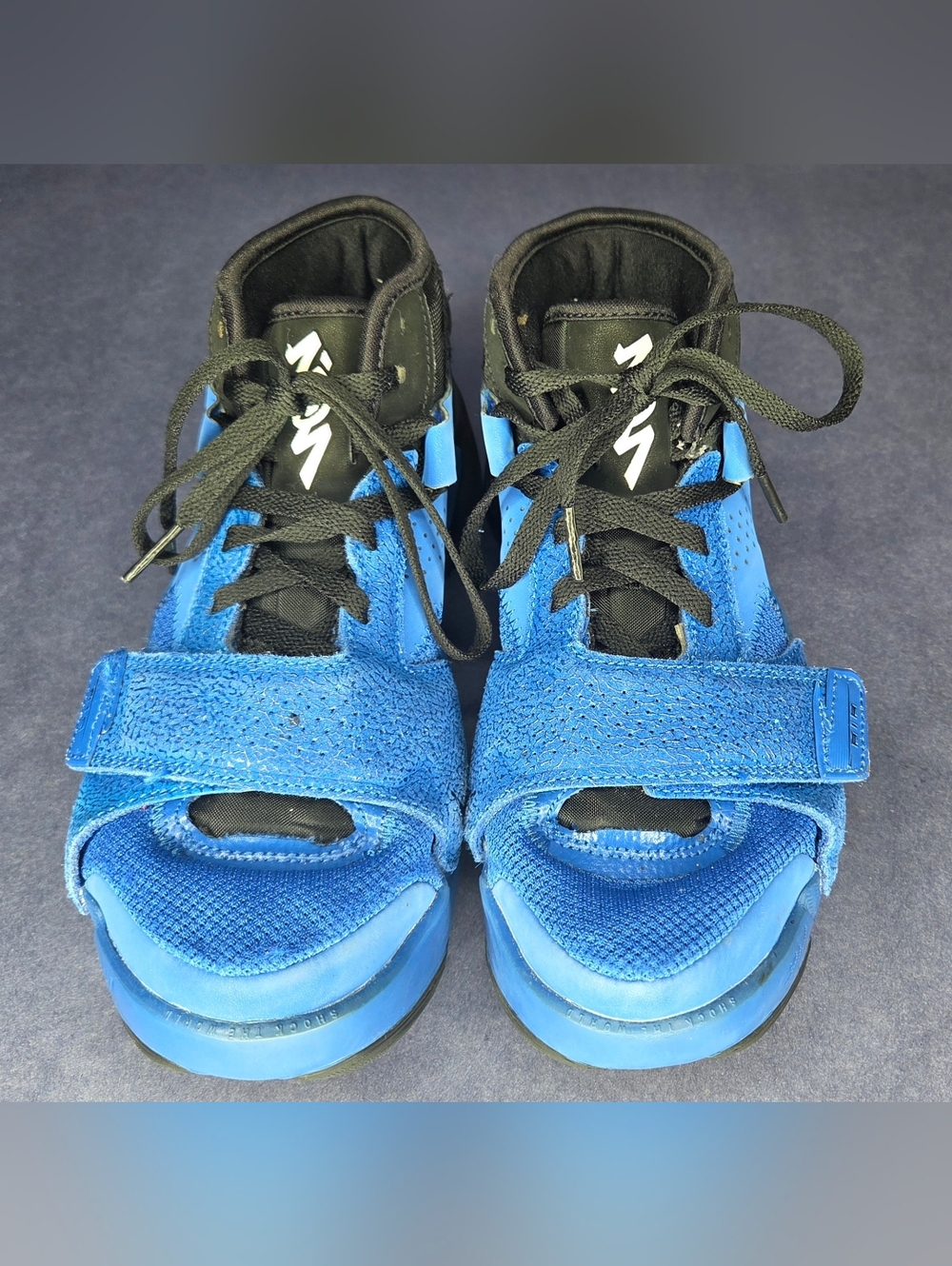 Jordan Kids Blue and Black Basketball Sneakers